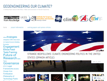 Tablet Screenshot of geoengineeringourclimate.com